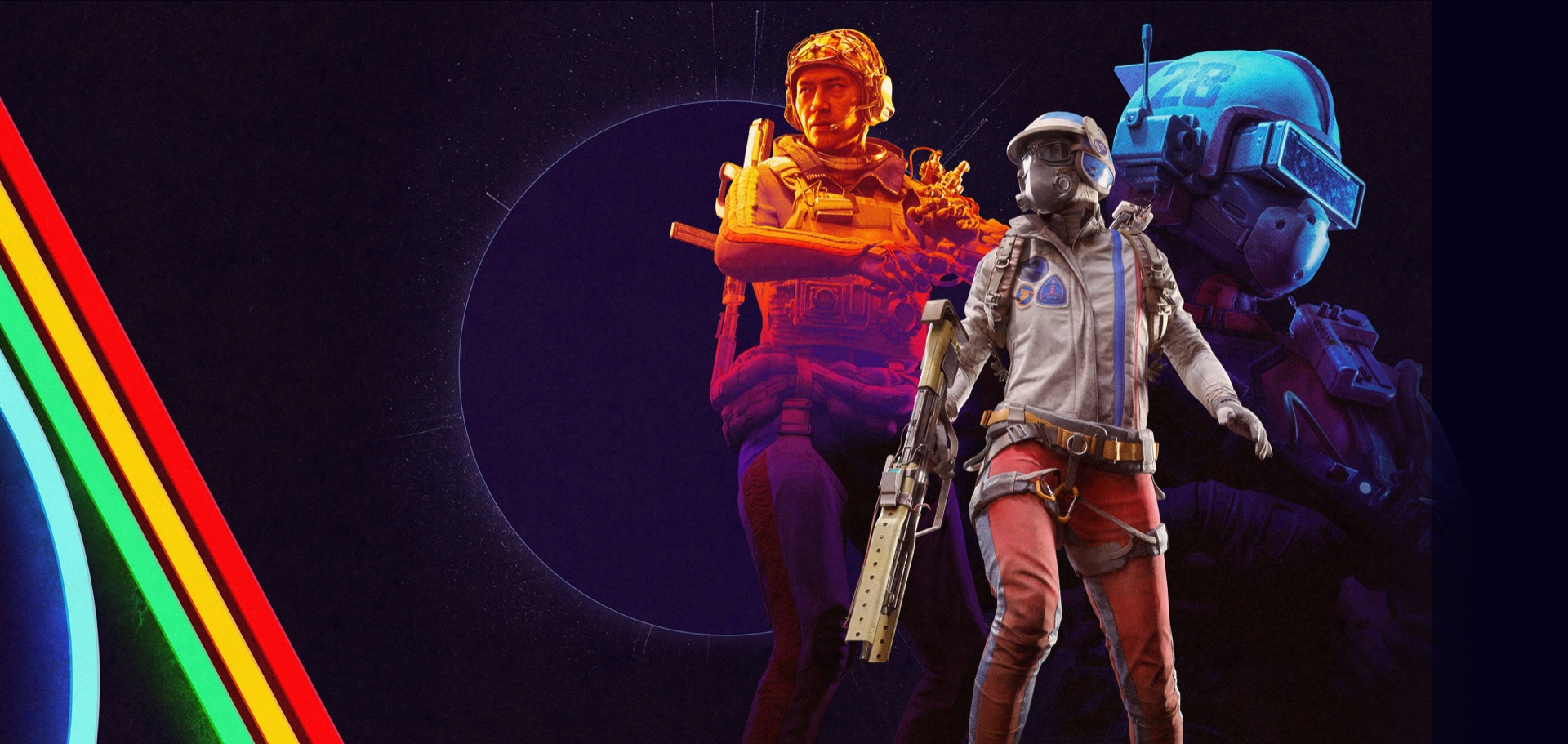 ARC Raiders — Raiders exploring a ruined topside landscape